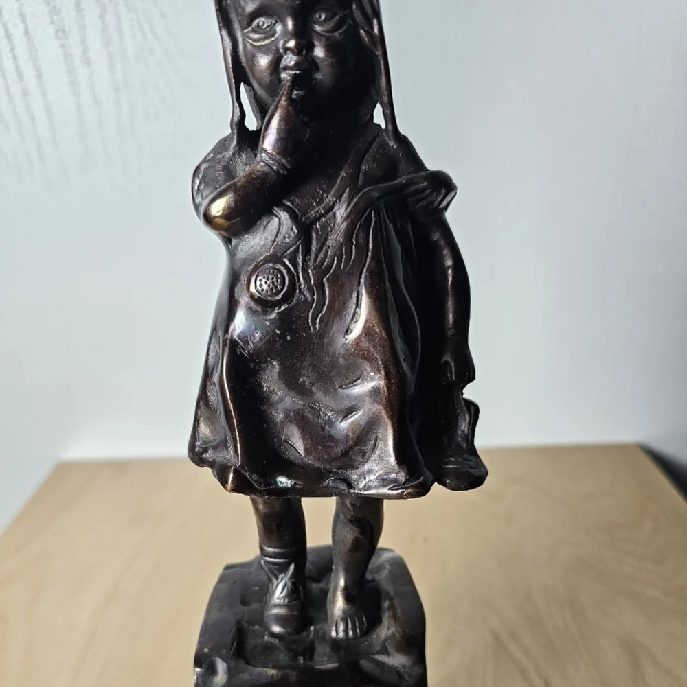 Bronze Reproduction of Juan Clara's Girl on a Stool